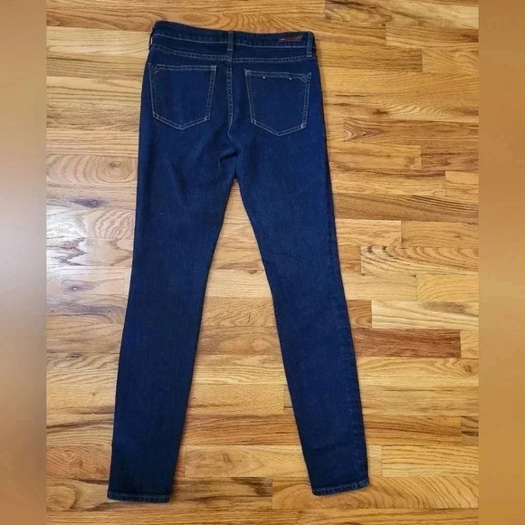 Anthropologie Pilcro and The Letterpress Mid Rise Skinny Dark Blue Jeans(26) - Picture 5 of 11